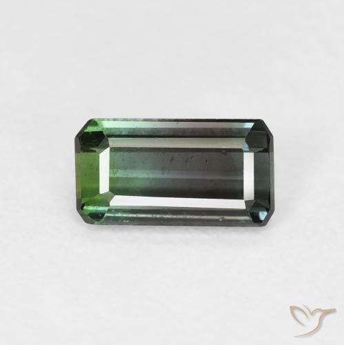 0.89ct Natürlicher Waldgrün Turmalin, Smaragdschliff, VS