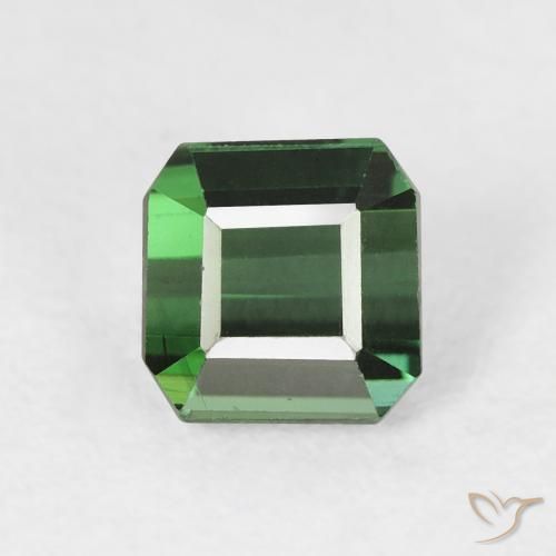 1.03ct Natürlicher dunkelgrün Turmalin, Smaragdschliff, VVS