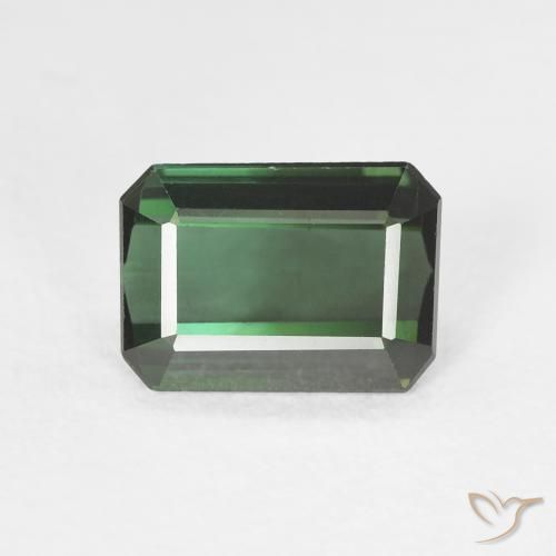 1.42ct Natürlicher Waldgrün Turmalin, Smaragdschliff, VVS-VS