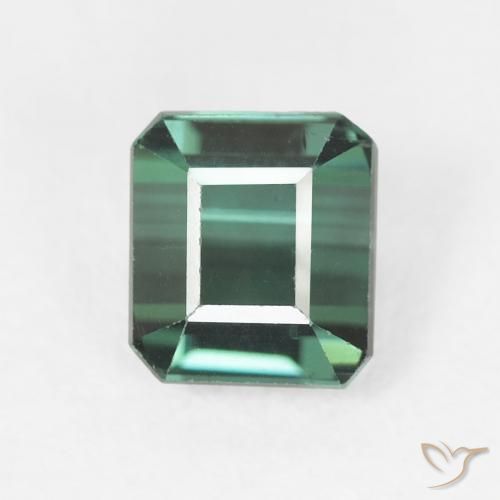 1.35ct Natürlicher Kühles Grün Turmalin, Smaragdschliff, VVS-VS