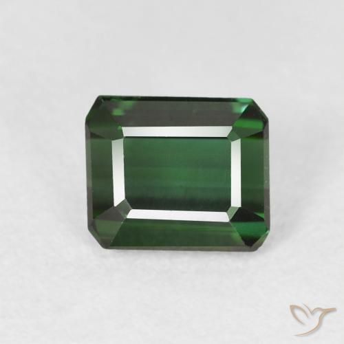 1.18ct Natürlicher Waldgrün Turmalin, Smaragdschliff, VVS-VS