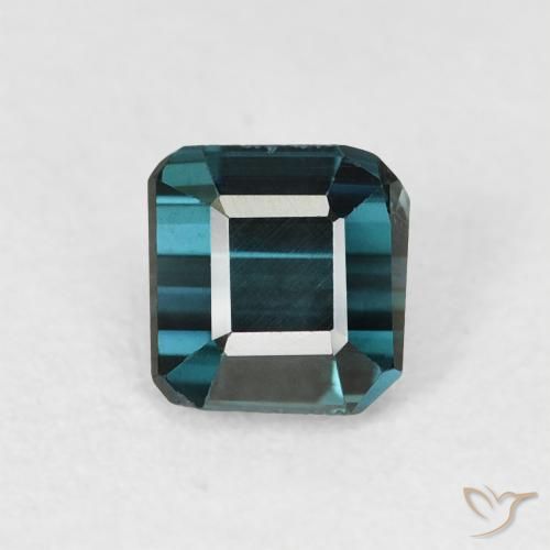 0.72ct Natürlicher Tiefes Marineblau Turmalin, Smaragdschliff, VVS-VS