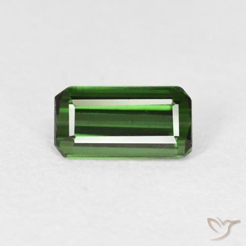 0.69ct Natürlicher Medium Dark-Green Turmalin, Smaragdschliff, VVS-VS