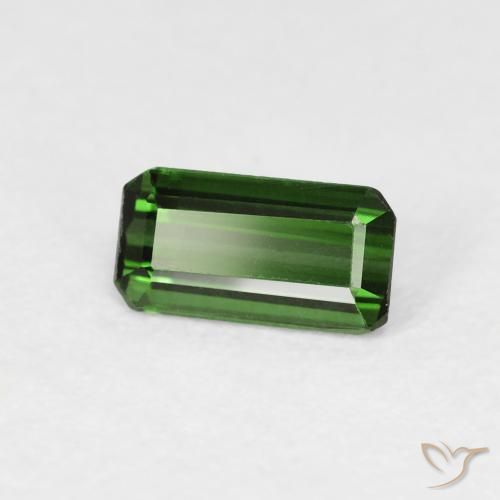 9,17 ctw natürlicher Medium Dark-Green Turmalin, Oktagonschliff, VVS-VS