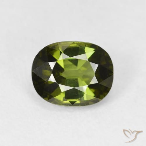 1.23ct Natürlicher Algengrün Turmalin, Oval, VS