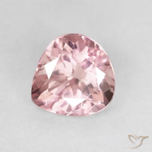 1.08ct Natürlicher hellrosa Turmalin, Birnenform, VVS-VS