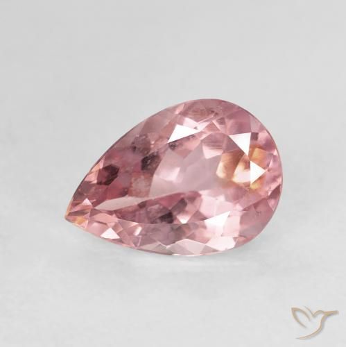 1.38ct Natürlicher Helles Hot Pink Turmalin, Birnenform, VVS-VS, Photo A