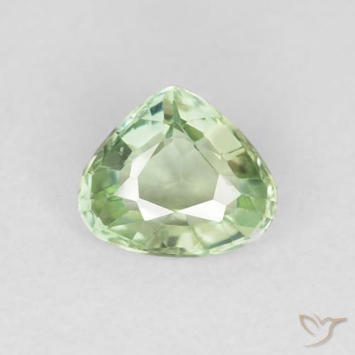 0.94ct Natürlicher Sehr helles Salbeigrün Turmalin, Trillion, VS