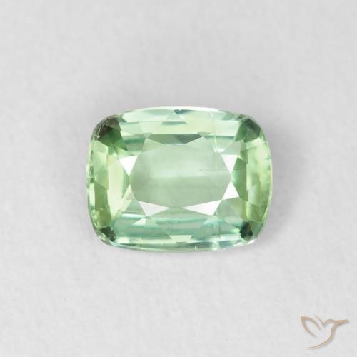 0.67ct Natürlicher hellgrün Turmalin, Kissen, VS