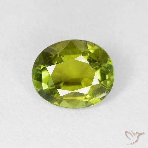1.43ct Natürlicher Lebendiges grün Turmalin, Oval, VS