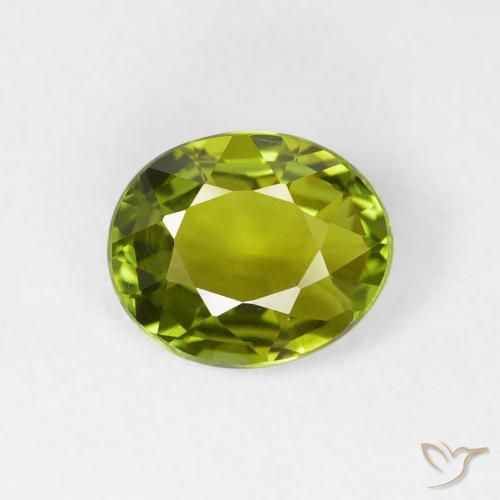 1.65ct Natürlicher tiefgrün Turmalin, Oval, VVS