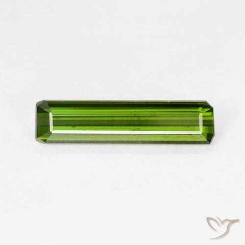 1.29ct Natürlicher Warmes Grün Turmalin, Smaragdschliff, VVS-VS