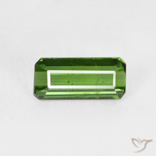 0.73ct Natürlicher Waldgrün Turmalin, Smaragdschliff, VS