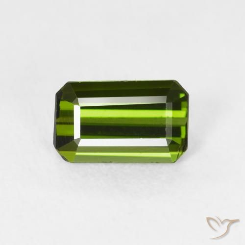 0.72ct Natürlicher Waldgrün Turmalin, Smaragdschliff, VS