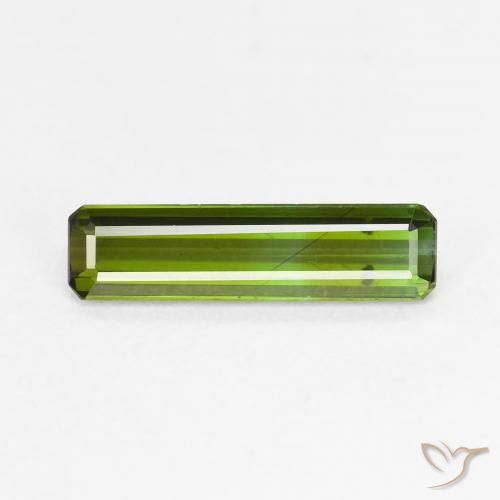 1.06ct Natürlicher Erde Grün Turmalin, Smaragdschliff, VVS-VS