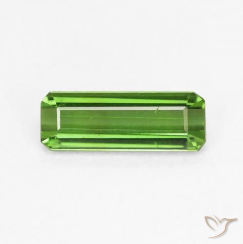 0.78ct Natürlicher tiefgrün Turmalin, Smaragdschliff, VVS-VS