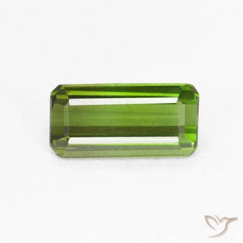 0.59ct Natürlicher Warmes Grün Turmalin, Smaragdschliff, VVS-VS