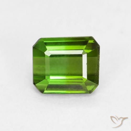 0.61ct Natürlicher tiefgrün Turmalin, Smaragdschliff, VVS-VS