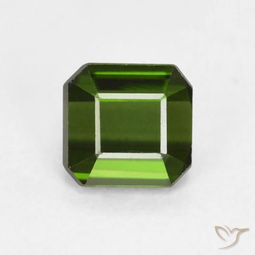 0.94ct Natürlicher Erdiges Grün Turmalin, Smaragdschliff, VVS