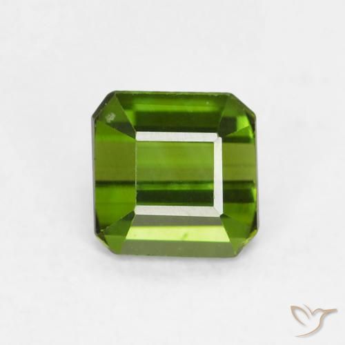 0.62ct Natürlicher Waldgrün Turmalin, Smaragdschliff, VVS