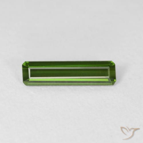 0.98ct Natürlicher Waldgrün Turmalin, Smaragdschliff, VVS-VS