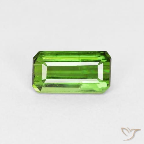 0.85ct Natürlicher Waldgrün Turmalin, Smaragdschliff, VS-SI