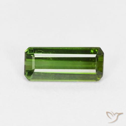 1.01ct Natürlicher dunkelgrün Turmalin, Smaragdschliff, VS