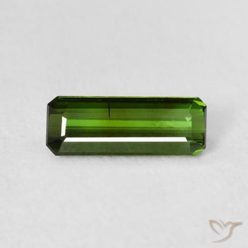 1.01ct Natürlicher Erdiges Grün Turmalin, Smaragdschliff, VS-SI