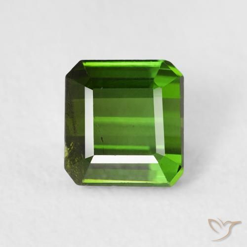 0.80ct Natürlicher Waldgrün Turmalin, Smaragdschliff, VS