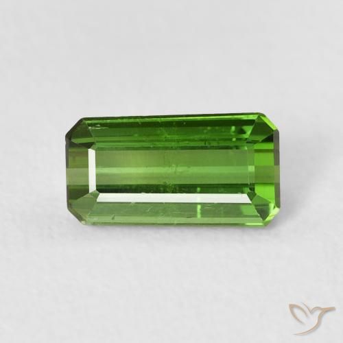 0.99ct Natürlicher tiefgrün Turmalin, Smaragdschliff, VS-SI
