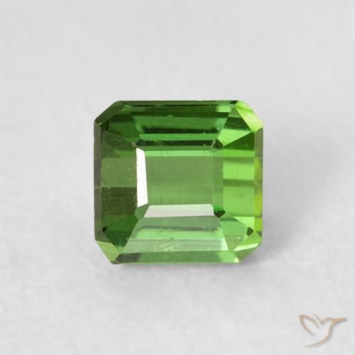 0.64ct Natürlicher Waldgrün Turmalin, Oktagonschliff, VS, Photo A