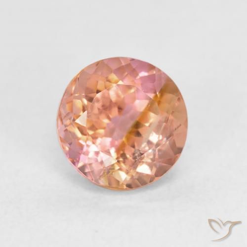 1.41ct Natürlicher Orangerosa Turmalin, Runden, VS