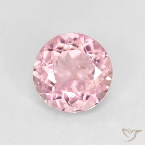 1.24ct Natürlicher hellrosa Turmalin, Runden, VS