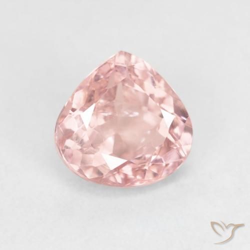 1.43ct Natürlicher hellrosa Turmalin, Birnenform, VS