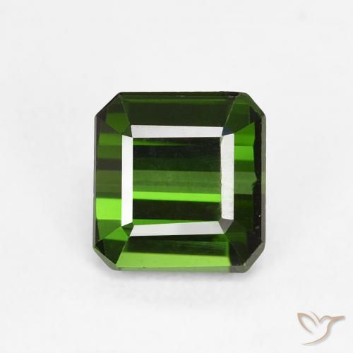 0.90ct Natürlicher Waldgrün Turmalin, Smaragdschliff, VVS