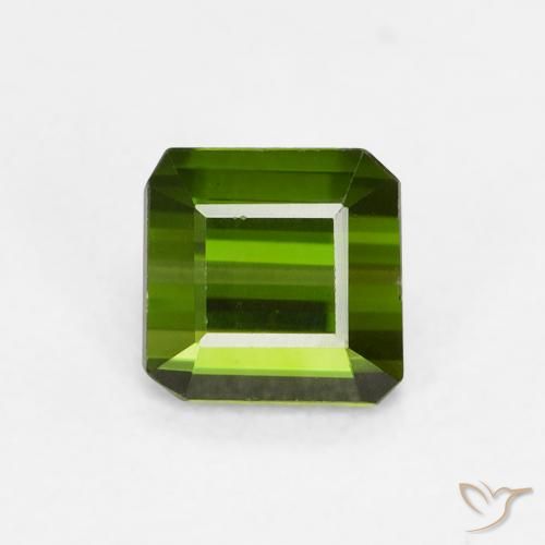 0.68ct Natürlicher Waldgrün Turmalin, Smaragdschliff, VVS