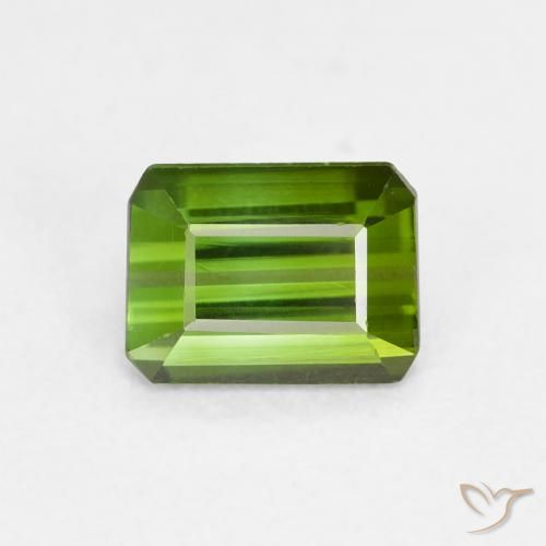 0.73ct Natürlicher Waldgrün Turmalin, Smaragdschliff, VVS