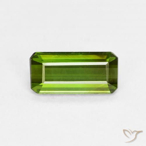 0.73ct Natürlicher dunkelgrün Turmalin, Smaragdschliff, VVS