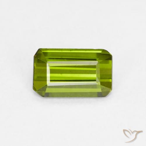 0.59ct Natürlicher Erdiges Grün Turmalin, Smaragdschliff, VVS