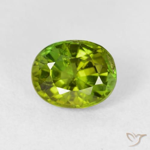 1.71ct Natürlicher Warmes Erdgrün Turmalin, Oval, VS