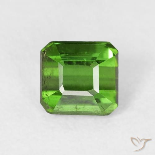 0.65ct Natürlicher Grün Turmalin, Smaragdschliff, VS