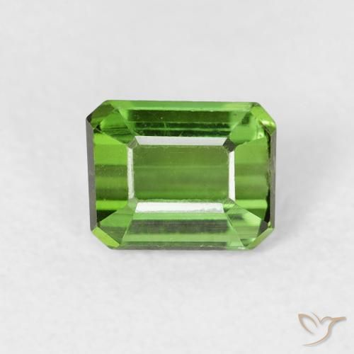 0.69ct Natürlicher Grün Turmalin, Smaragdschliff, VS