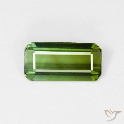 0.99ct Natürlicher Waldgrün Turmalin, Smaragdschliff, VVS-VS