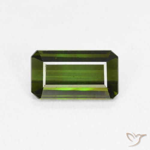 0.92ct Natürlicher Waldgrün Turmalin, Smaragdschliff, VVS