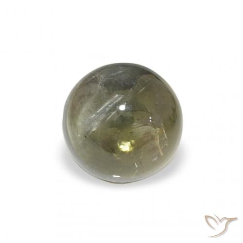 1.11ct Natürlicher gelblich-grün Turmalin, Runden, Transparent
