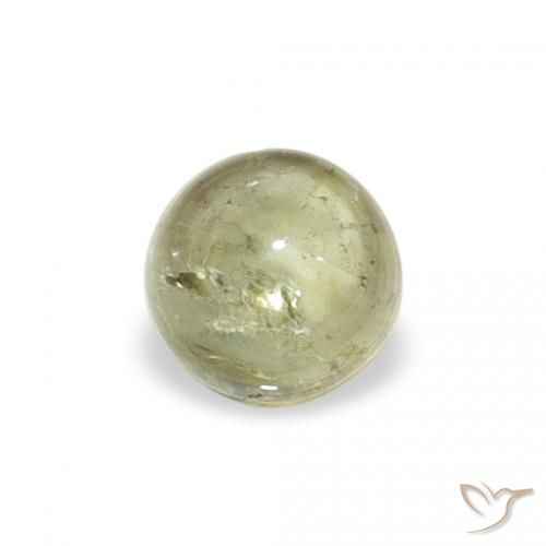 0.65ct Natürlicher gelblich-grün Turmalin, Runden, Transparent