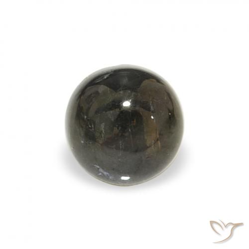 0.64ct Natürlicher dunkelgrün Turmalin, Runden, Transparent
