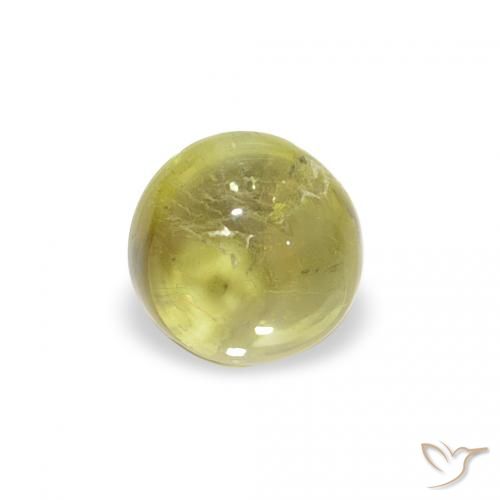 0.56ct Natürlicher Warmes Grün Turmalin, Runden, Transparent