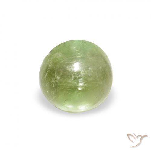 0.57ct Natürlicher gelblich-grün Turmalin, Runden, Transparent