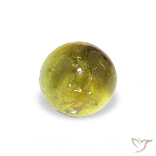 1.12ct Natürlicher Warmes Grün Turmalin, Runden, Transparent